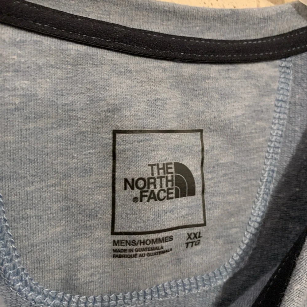 Henley Shirt Long Sleeve The North Face Mens Size XXL Casual Pullover Blue Gray